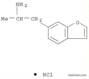 Molecular Structure of 286834-84-2 (alpha-Methyl-6-benzofuranethanamine hydrochloride)